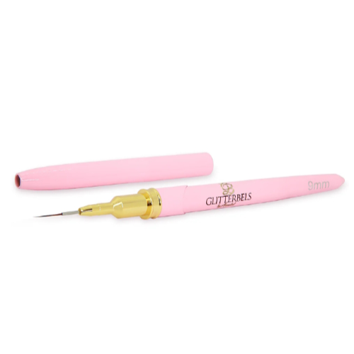 Glitterbels 5mm Gel Liner Detail Brush (pink)