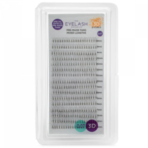 The Eyelash Emporium Special Effects Pre-Made Fans 3D D-Curls Lashes 0.10