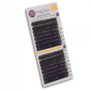 The Eyelash Emporium Split Screen 'Mink' D Lashes 0.15 & 0.18 Mixed Lengths